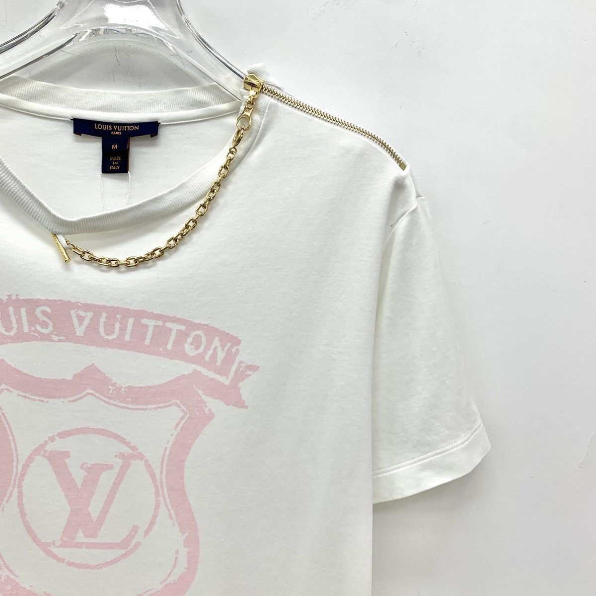 Louis Vuitton Louis Vuitton Chain Pattern Print Short Sleeve T-Shirt K26WX Size M / US 6-8 / IT 42-44 - 3 Thumbnail
