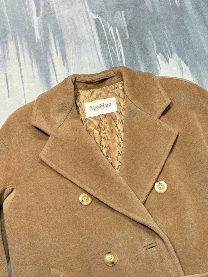 Max Mara Max Mara 101801 Camel double-breasted long wool coat Size XS / US 0-2 / IT 36-38 - 4 Thumbnail