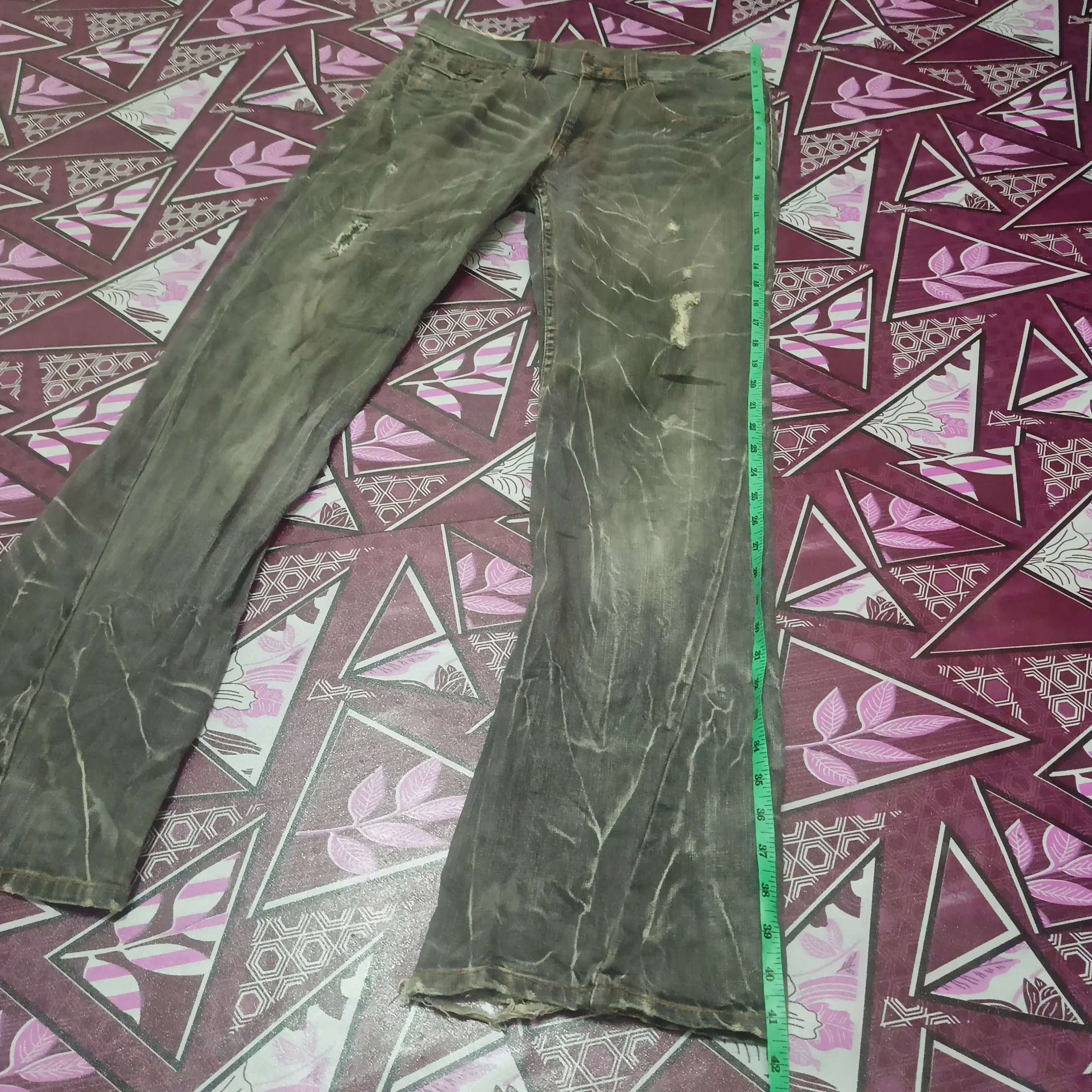 Who Decides War 💥Insane 90s Japanese Antful Jeans Distressed Flared bootcut Size US 30 / EU 46 - 22 Thumbnail