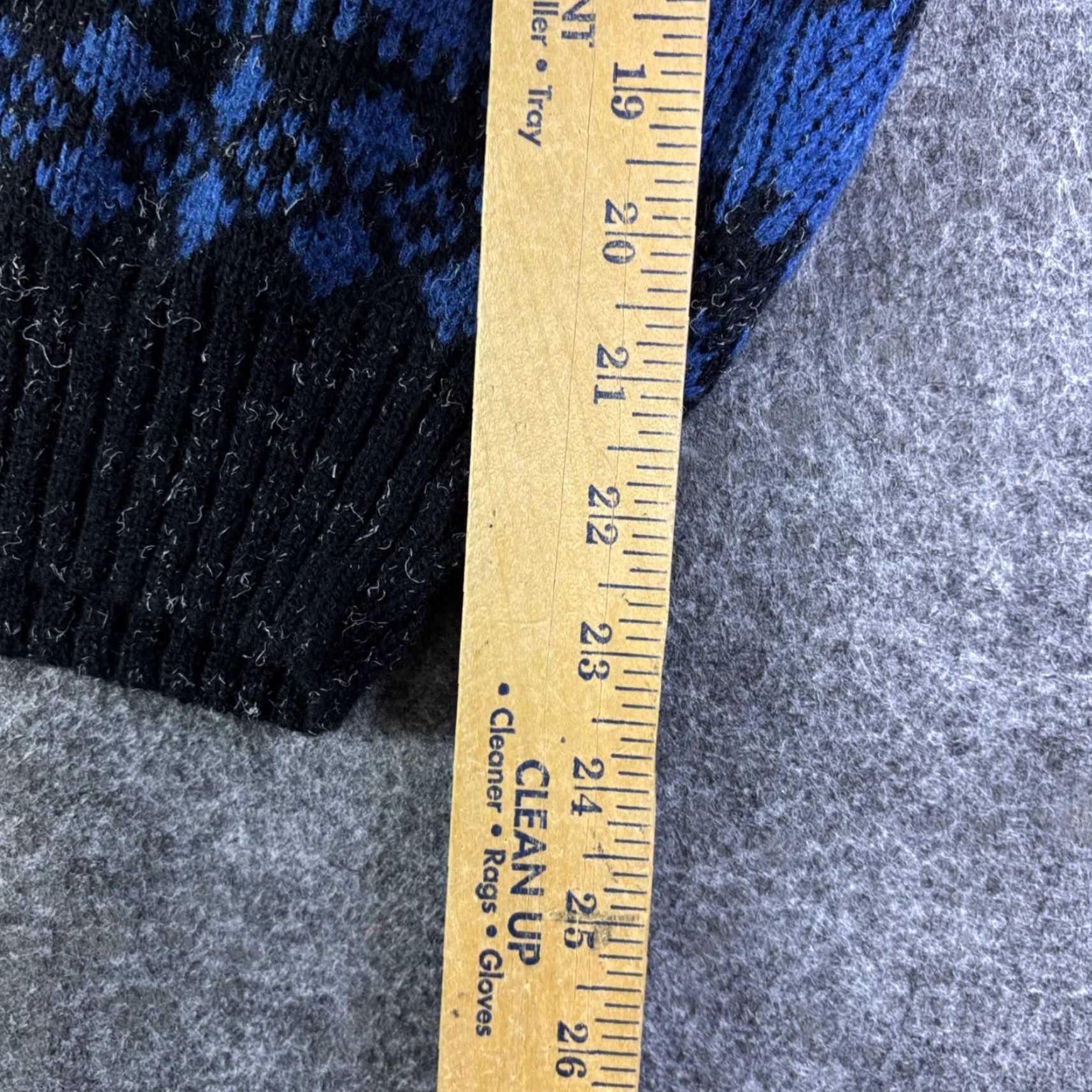 Vintage Elegant Women's Knit Sweater Black Blue Brown Fair Isle Pattern M Vintage 90s Crew Neck Long Sleeve Wool Blend Geometric Knit Size M / US 6-8 / IT 42-44 - 4 Thumbnail