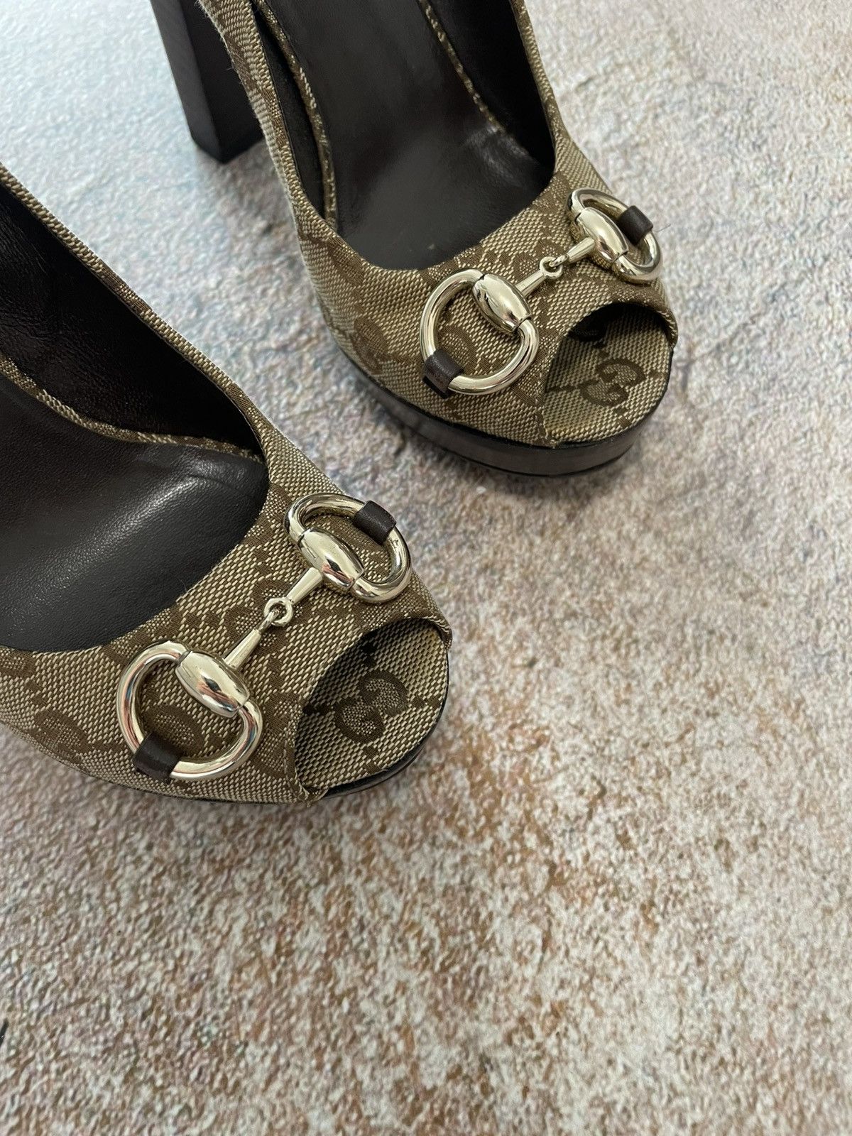 Gucci Gucci GG Monogram Canvas Heels Size US 6 / IT 36 - 5 Thumbnail