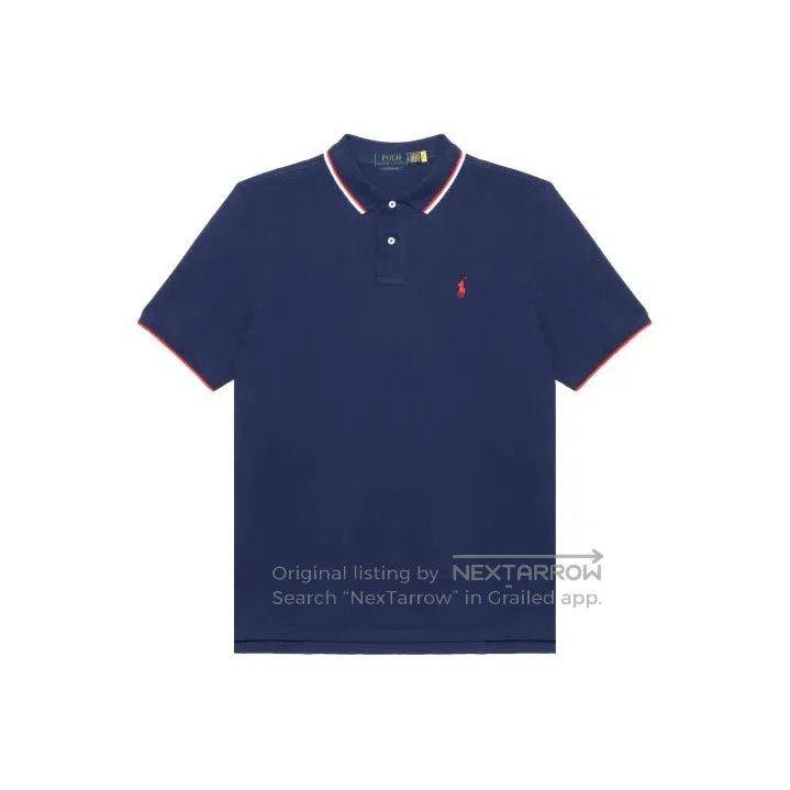 Polo Ralph Lauren Polo Ralph Lauren SS22 Small Logo Stripe Trim Polo Shirt. Size US S / EU 44-46 / 1 - 1 Thumbnail