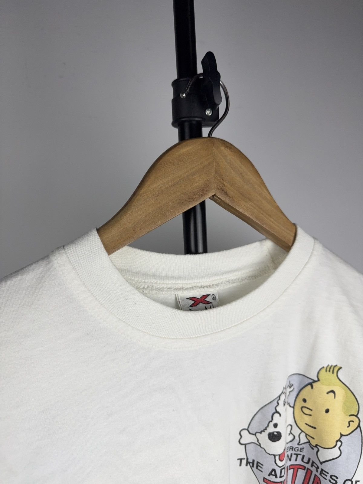 Vintage 00s Vintage Tintin Flight 714 Graphic Tee Y2K Cartoon Rare M Size US M / EU 48-50 / 2 - 6 Thumbnail