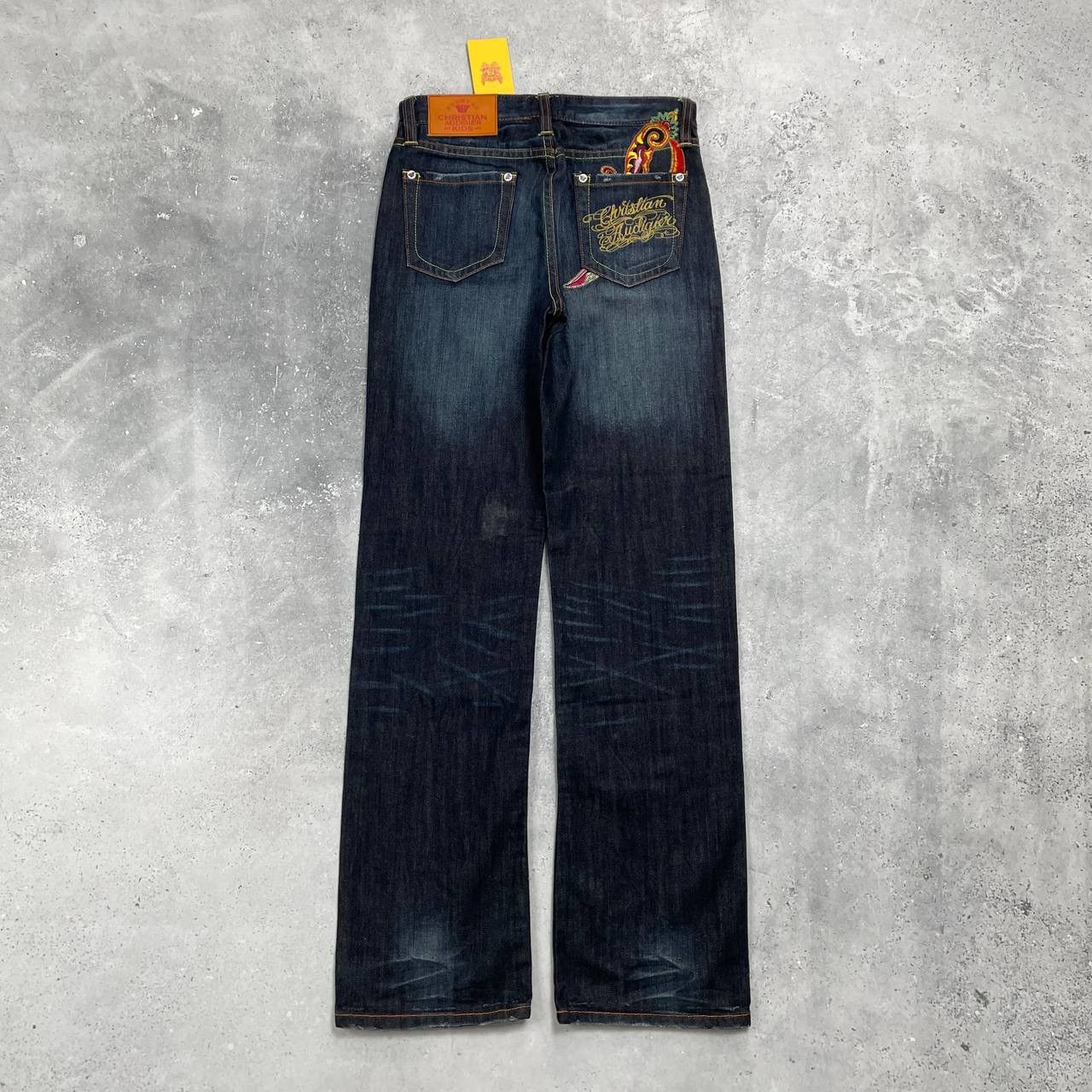 Christian Audigier × Ed Hardy Christian Audigier Kids Forever Dagger Jeans Blue Size 14/16 Size 27" / US 4 / IT 40 - 3 Thumbnail