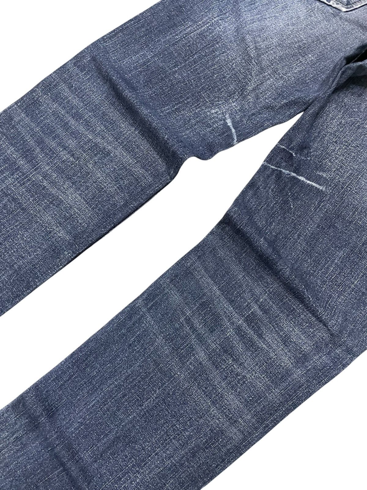 If Six Was Nine × LOWBOX × Le Grande Bleu (L.G.B.) Lowbox Japan Cracked Shadow Wash Straight Jeans Size US 30 / EU 46 - 14 Thumbnail