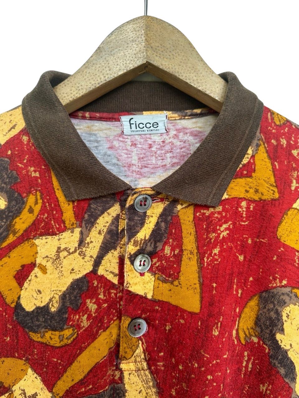 Yoshiyuki Konishi Vintage Abstract Yoshiyuki Konishi Ficce Art Polo Tee Size US L / EU 52-54 / 3 - 3 Thumbnail