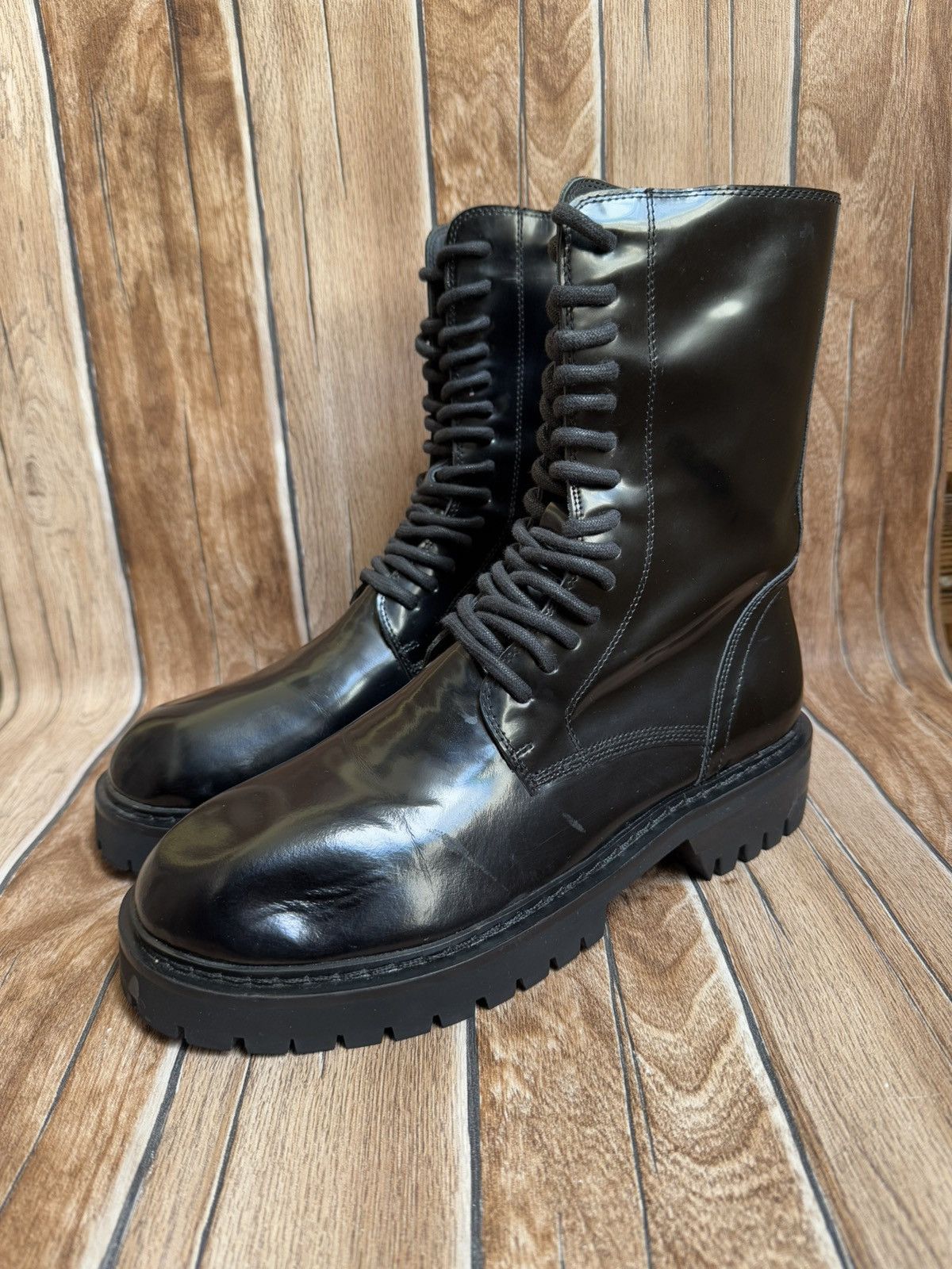 Ann Demeulemeester Patent leather ALEC boots Size US 9 / IT 39 - 1 Thumbnail
