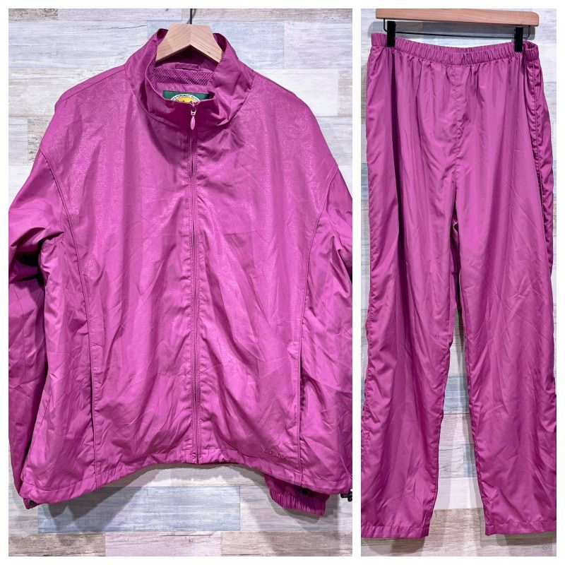 Cabelas Cabelas Windbreaker Tracksuit Jacket Pants Pink Mesh 2XL Size XXL / US 16-18 / IT 52-54 - 1 Thumbnail