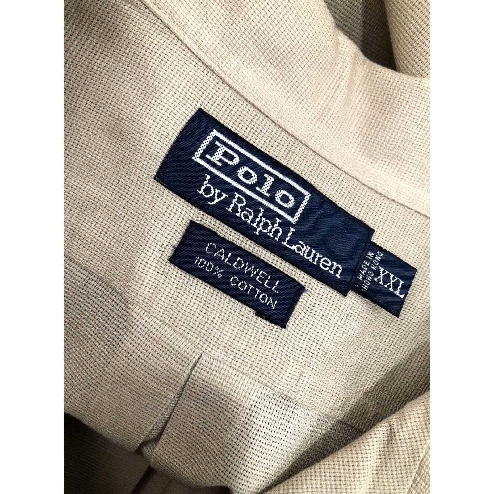 Polo Ralph Lauren POLO / RALPH LAUREN CALDWELL Shirt Light Brown XXL / 3X / 4X Embroidered Pony Mens Size US XXL / EU 58 / 5 - 5 Thumbnail
