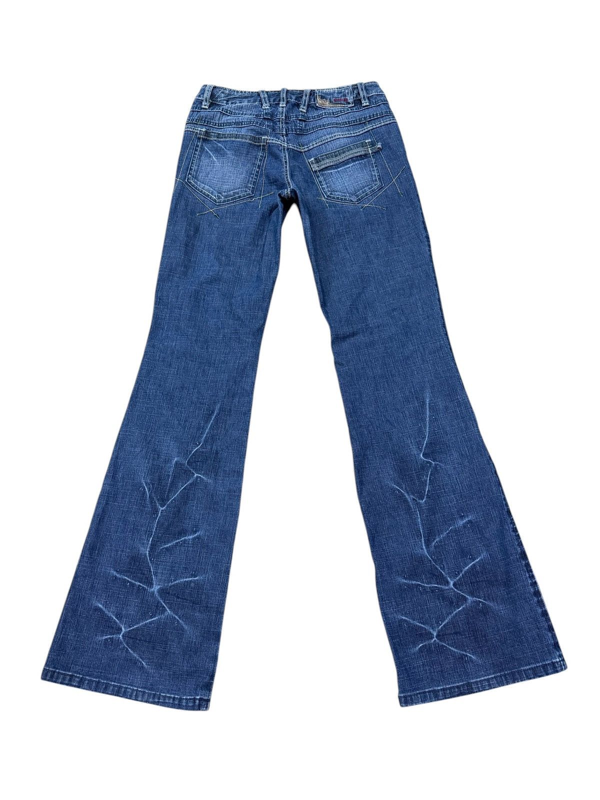 Designer CA CEST CA BLUE FLARE JEANS Size 29" - 6 Thumbnail