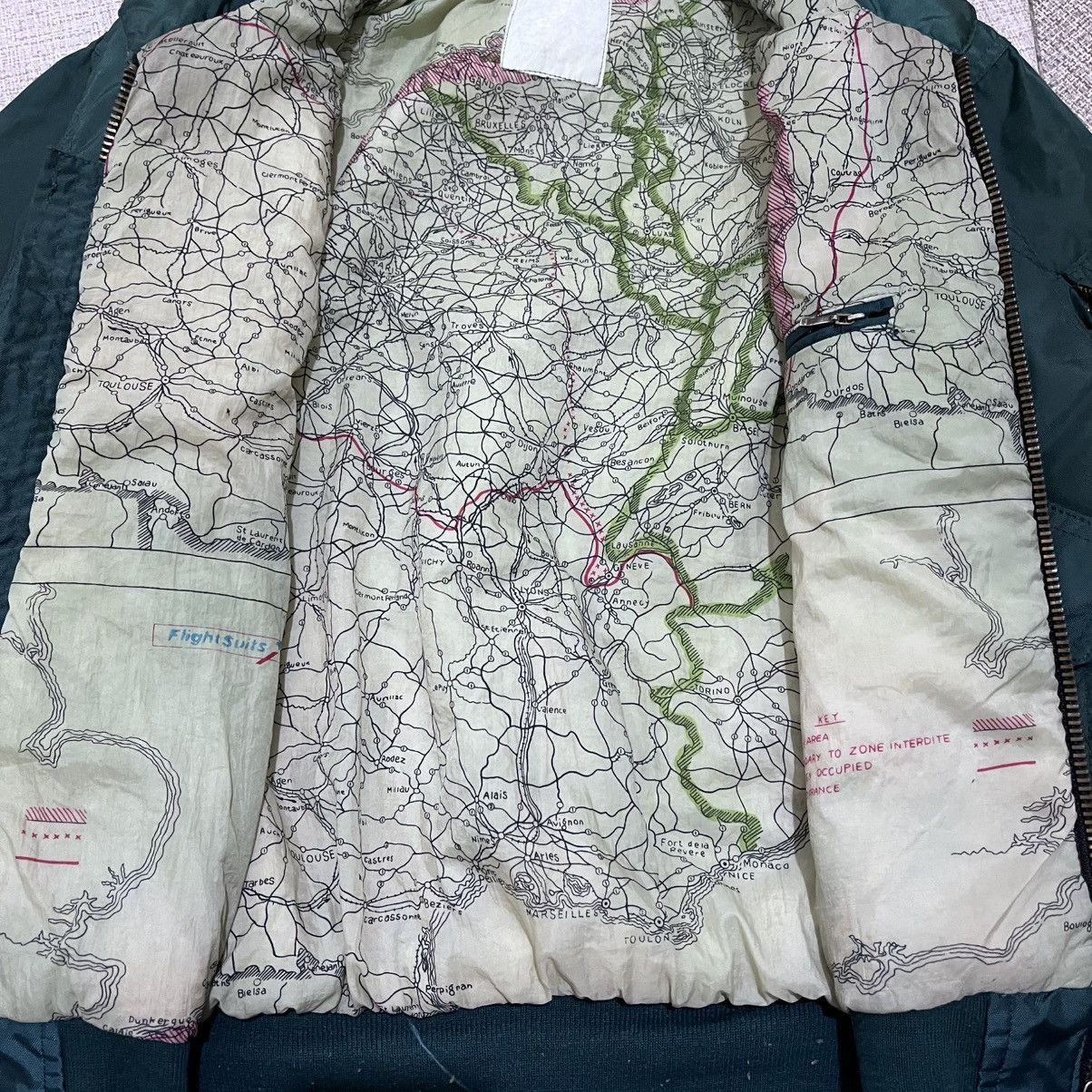 Japanese Brand Archive CWU Flyght Bomber Jacket Escape Maps Size US L / EU 52-54 / 3 - 5 Thumbnail