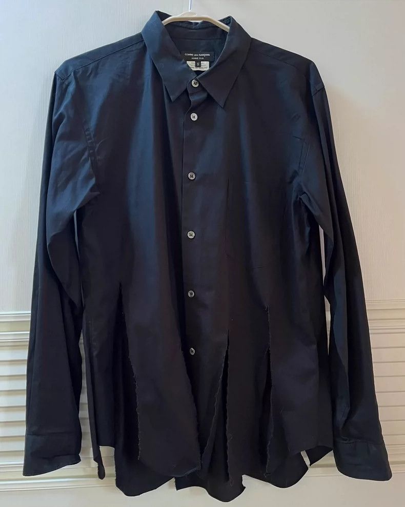 Comme des Garcons Comme Des Garcons Classic Black Rip Long Sleeve Shirt Size US S / EU 44-46 / 1 - 1 Thumbnail