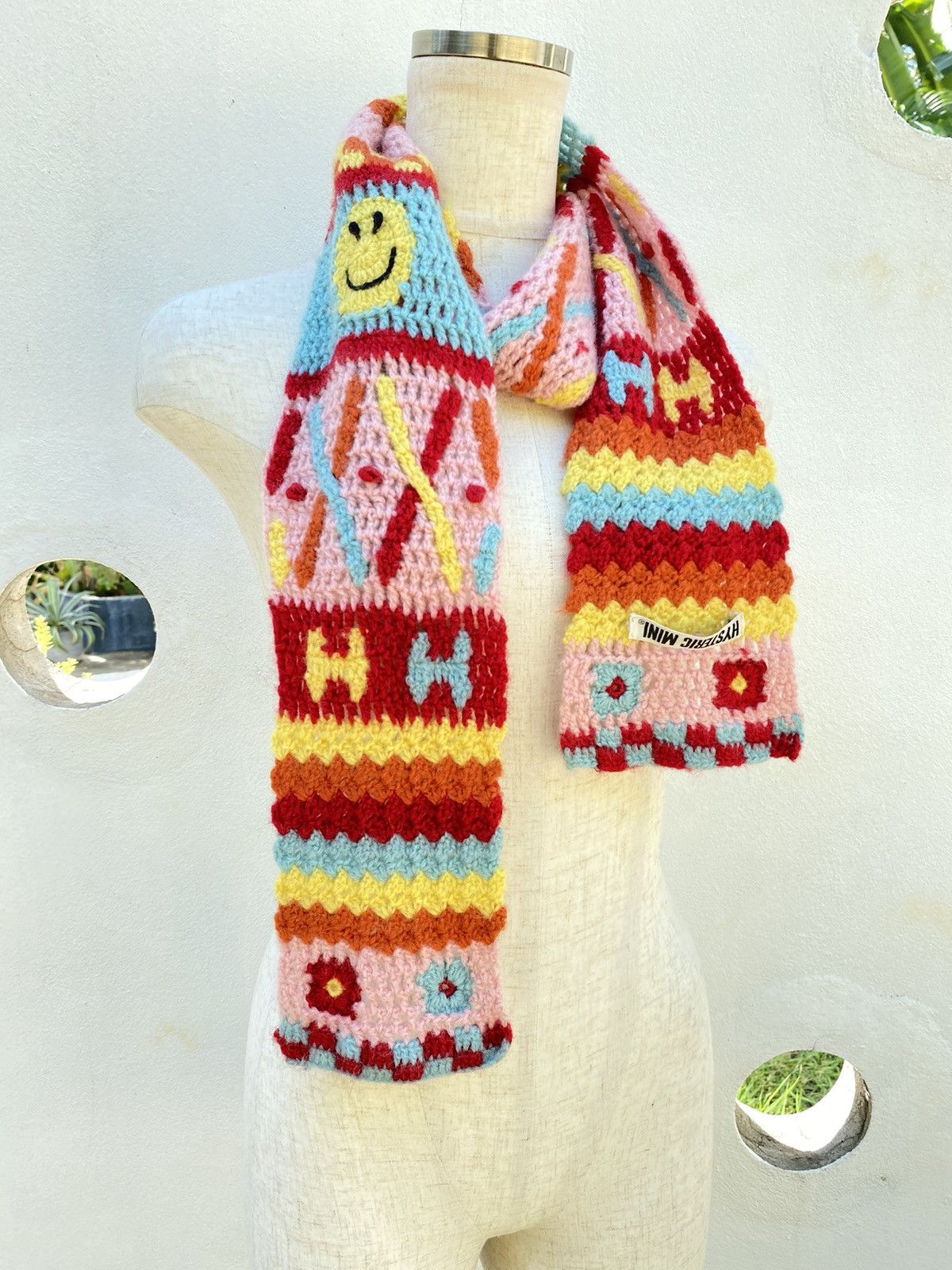 Hysteric Glamour Hysteric Mini Colorful Floral Knit Scarf Size ONE SIZE - 1 Thumbnail