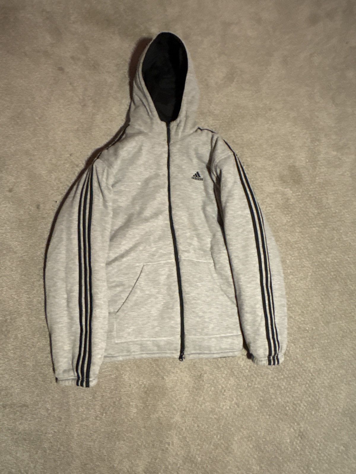 Adidas Black Adidas 3 Stripe Reversible Winter Coat Size US L / EU 52-54 / 3 - 4 Thumbnail