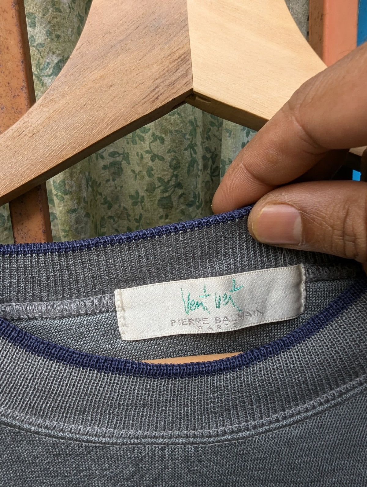 Pierre Balmain Pierre Balmain Vent Vert Sweatshirt Size US L / EU 52-54 / 3 - 3 Thumbnail