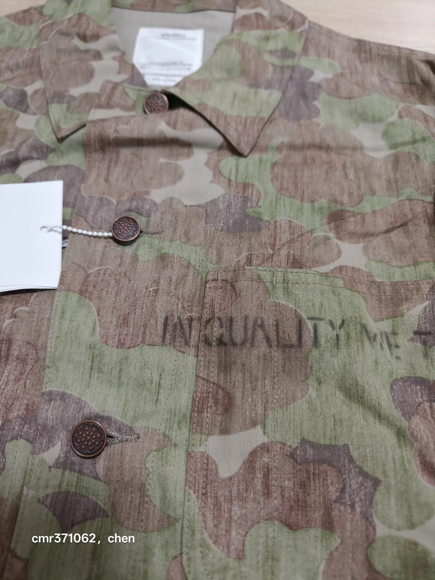 Visvim visvim 21aw baker military shirt jacket w/l camo size 1,3 Size US S / EU 44-46 / 1 - 3 Thumbnail