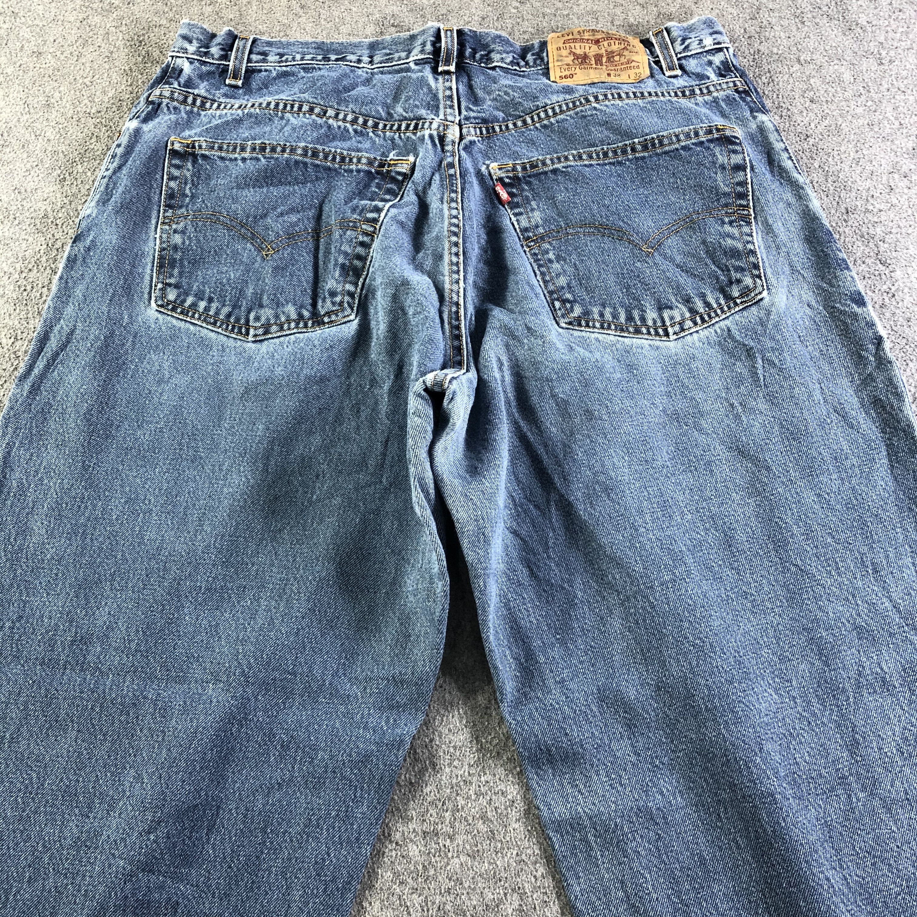 Levi's Vintage 90s Blue Wash Levis 560 Jeans-J4386 Size US 37 - 4 Thumbnail