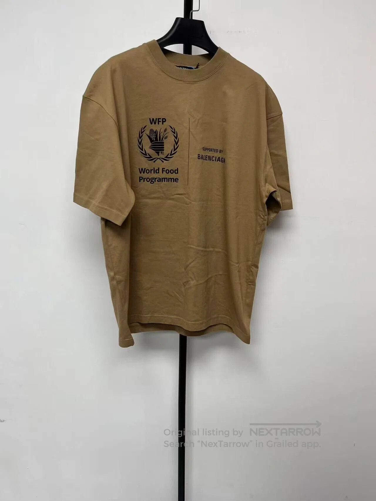 Balenciaga x WFP Logo Round Neck T.