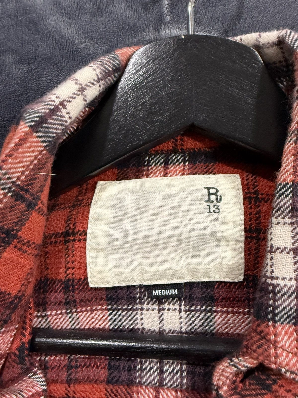 R13 R13 Plaid Print L/S Size US M / EU 48-50 / 2 - 5 Thumbnail