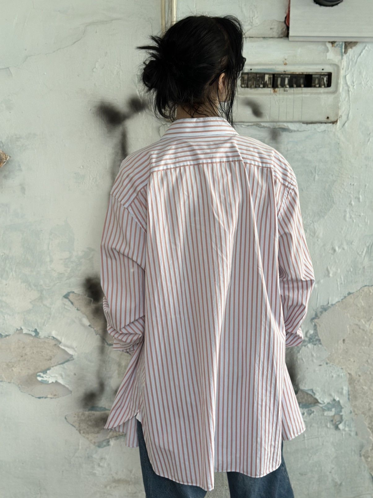 Ermenegildo Zegna Luxury 46/18 Ermenogildo Zegna Stripped Shirt Button Up Size US XXL / EU 58 / 5 - 9 Thumbnail