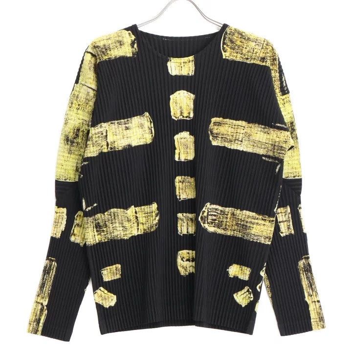 Issey Miyake issey miyake size:3 Black and gold pleated coat Size XXS / US 00 / IT 34 - 1 Thumbnail