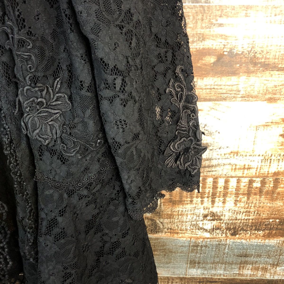 Japanese Brand Japanese Brand crochet Black Cardigan Knitwear #A1479 Size L / US 10 / IT 46 - 7 Thumbnail