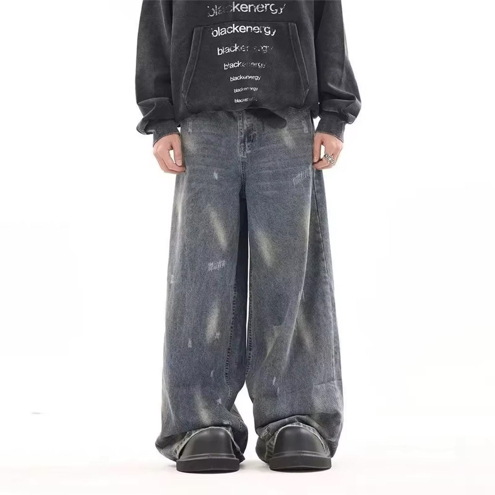 Japanese Brand × Jean Vintage Wash Baggy Jean Size US 29 - 2 Thumbnail