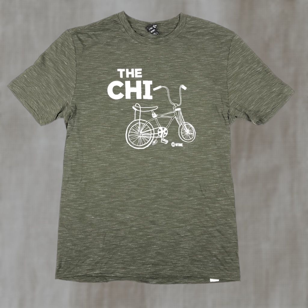 Vintage VINTAGE The Chi Shirt Men Medium Green Tee Show Time TV Show Promo Adult Bicycle Adult Size US M / EU 48-50 / 2 - 1 Thumbnail