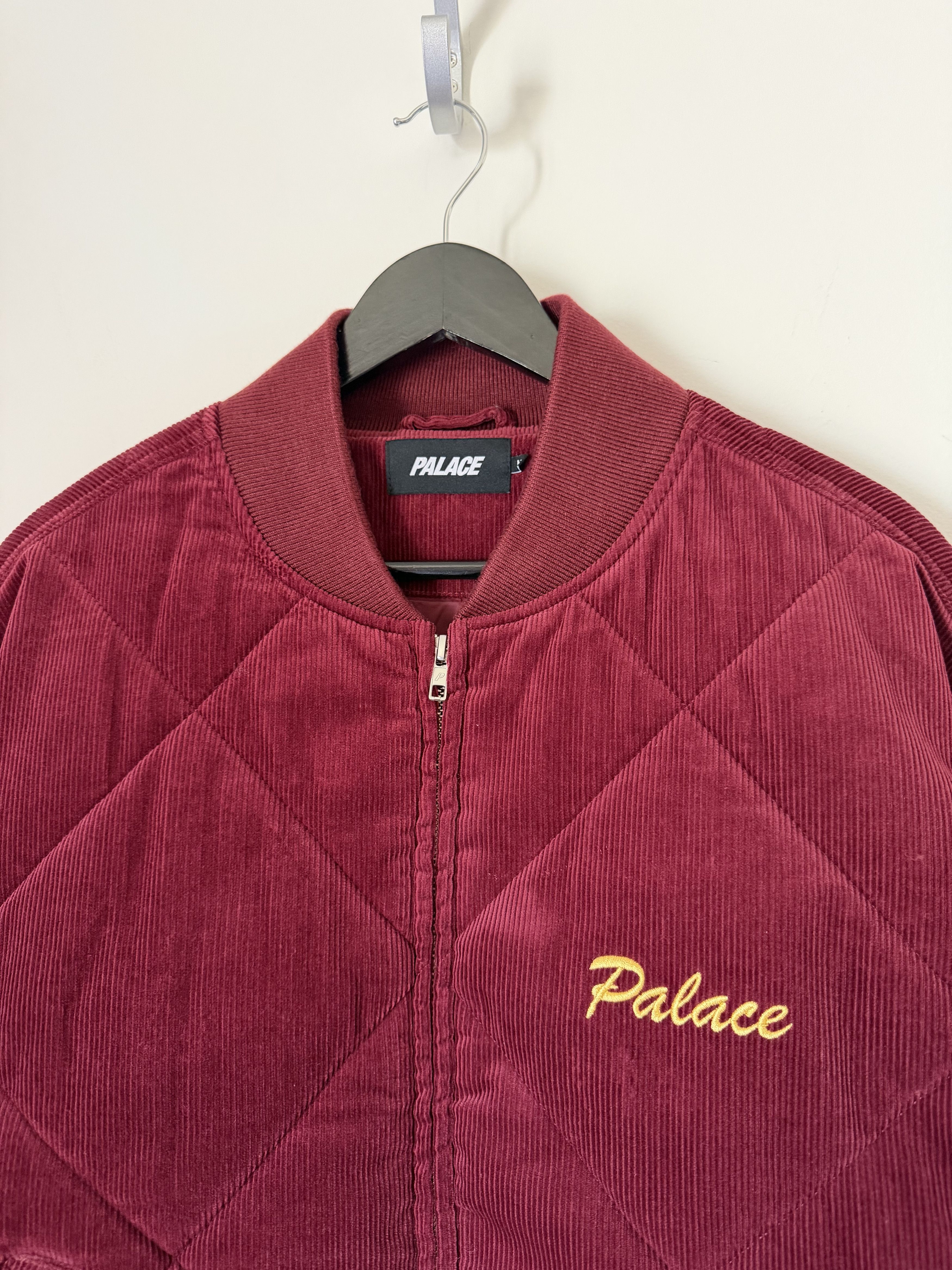 Palace Palace Hungry Raccoon Corduroy Bomber Jacket in Burgundy Size US M / EU 48-50 / 2 - 6 Thumbnail