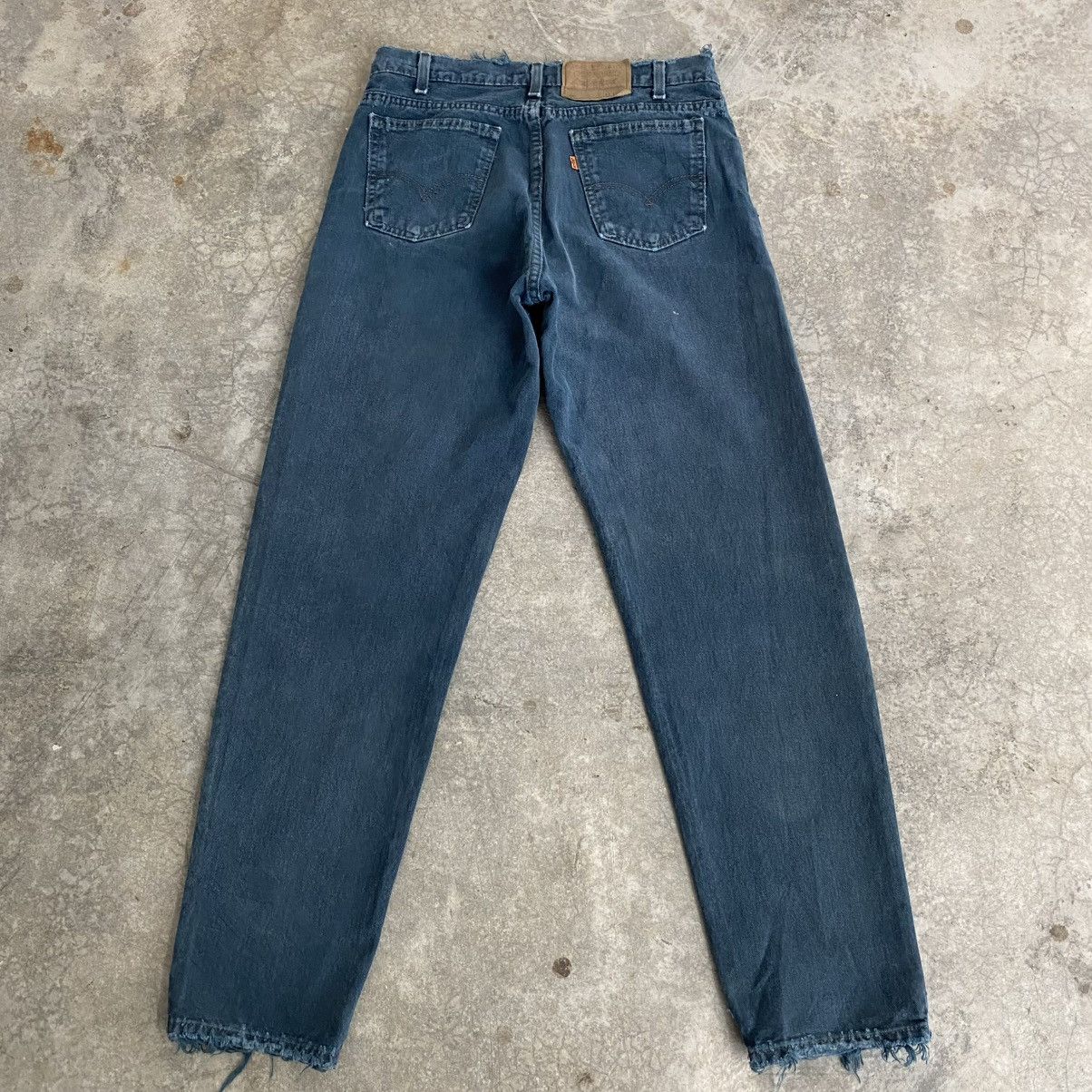Levi's Vintage 1995 Levis 550 Orange Tab Faded Green Baggy Jeans Size US 32 / EU 48 - 11 Thumbnail