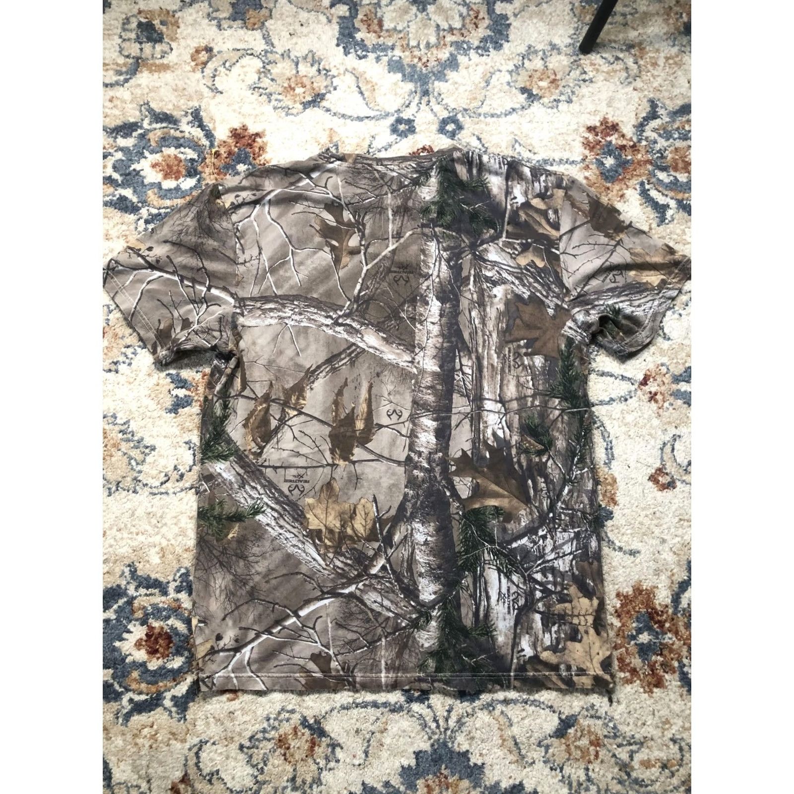 Realtree Fox Shirt Mens Large Camo Realtree Short Sleeve Crewneck Outdoor Hunting Tee Size US L / EU 52-54 / 3 - 8 Thumbnail