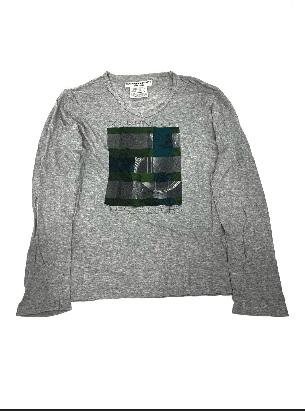 Katharine Hamnett London Katherine Hamnett London Long Sleeve Tshirt Size L / US 10 / IT 46 - 1 Thumbnail