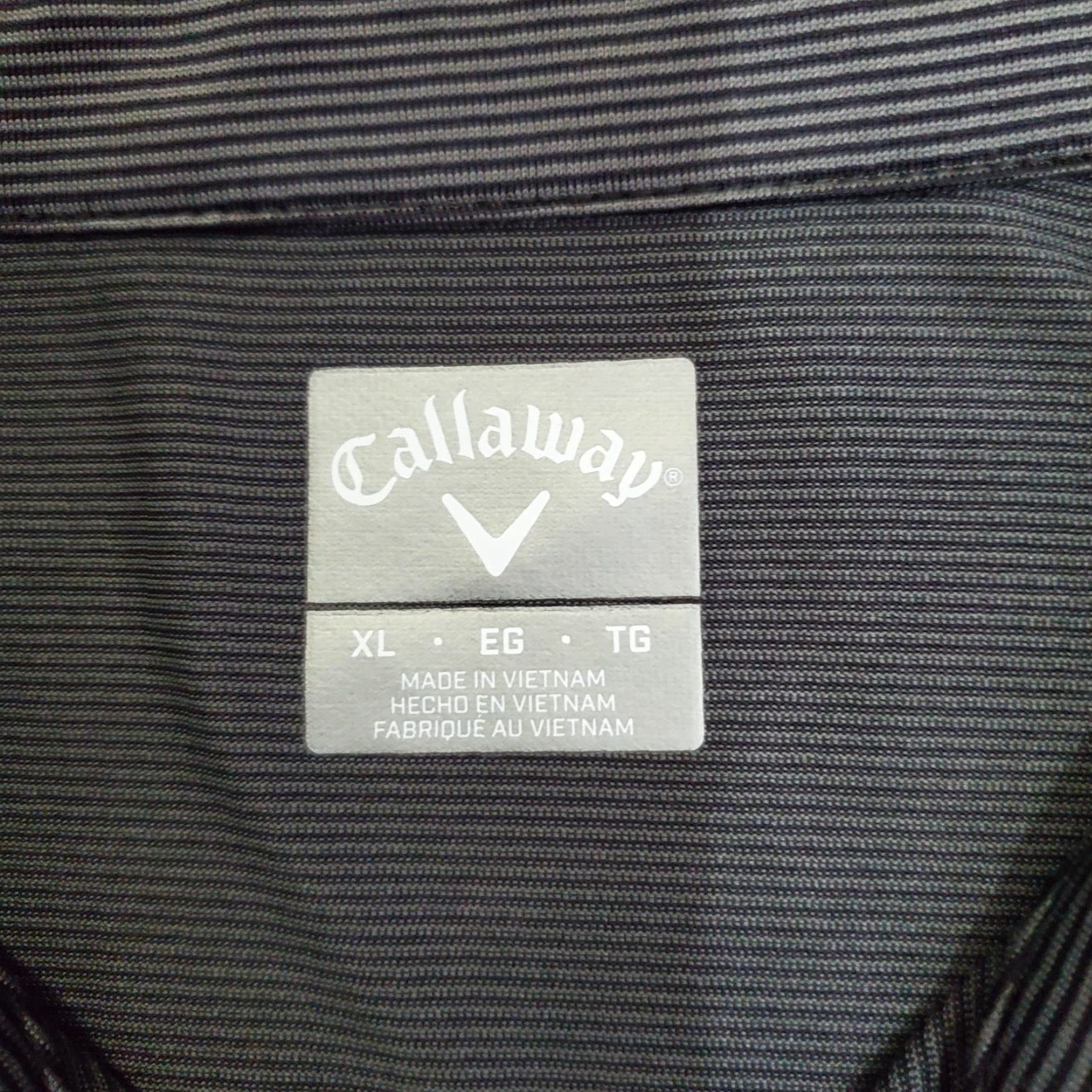Callaway Callaway Polo Shirt Mens XL Gray Striped Golf Performance Short Sleeve Stretch Size US XL / EU 56 / 4 - 3 Thumbnail