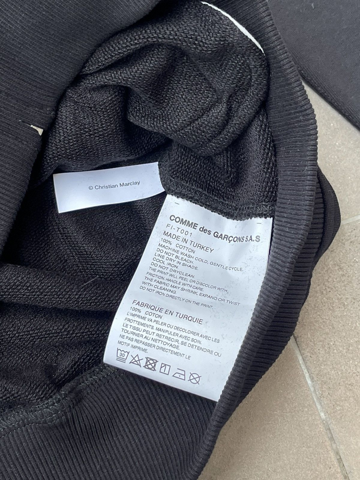 Comme des Garcons !DS! SS22 Comme Des Garcons "Splish" Logo Black Hoodie Size US L / EU 52-54 / 3 - 21 Thumbnail