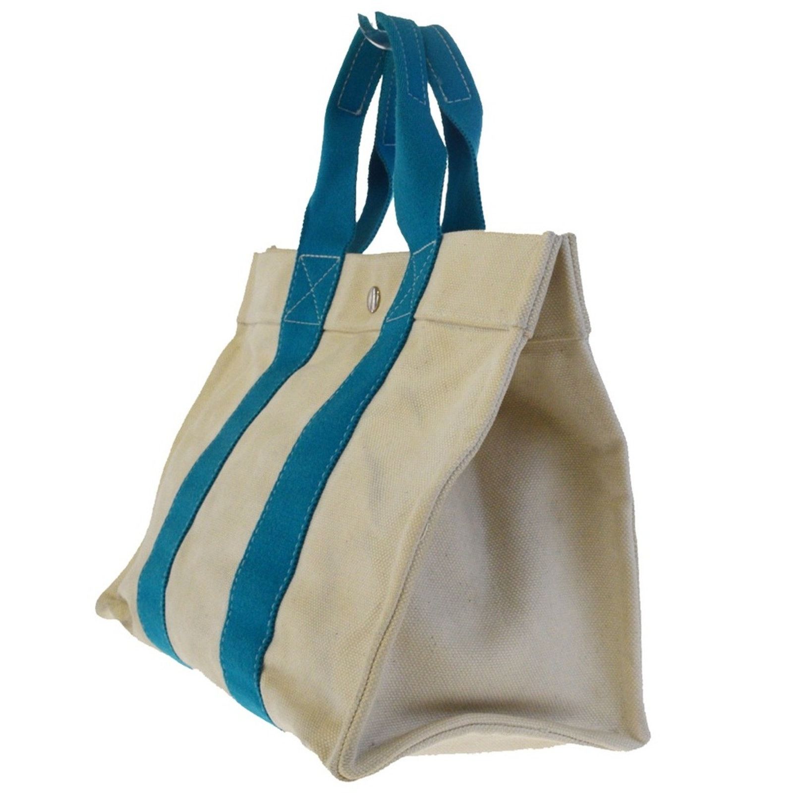 Hermes Hermes Bora Bora PM White Pantone Cotton Handheld Tote Size ONE SIZE - 2 Thumbnail