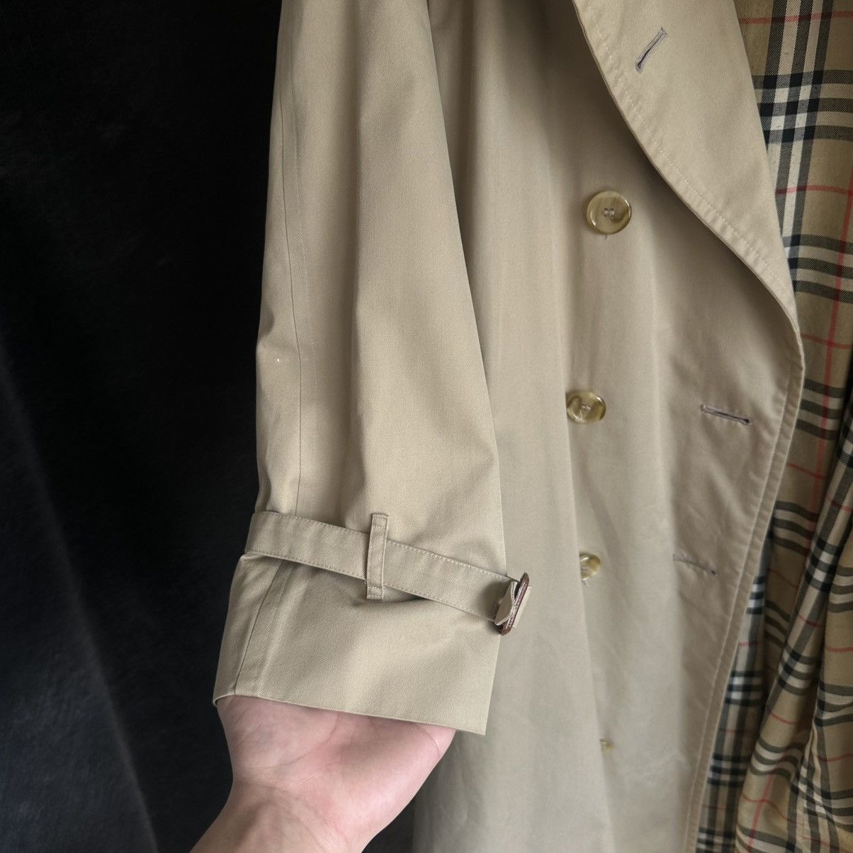 Burberry 90s Burberrys Coat Trench Beige Size L / US 10 / IT 46 - 5 Thumbnail
