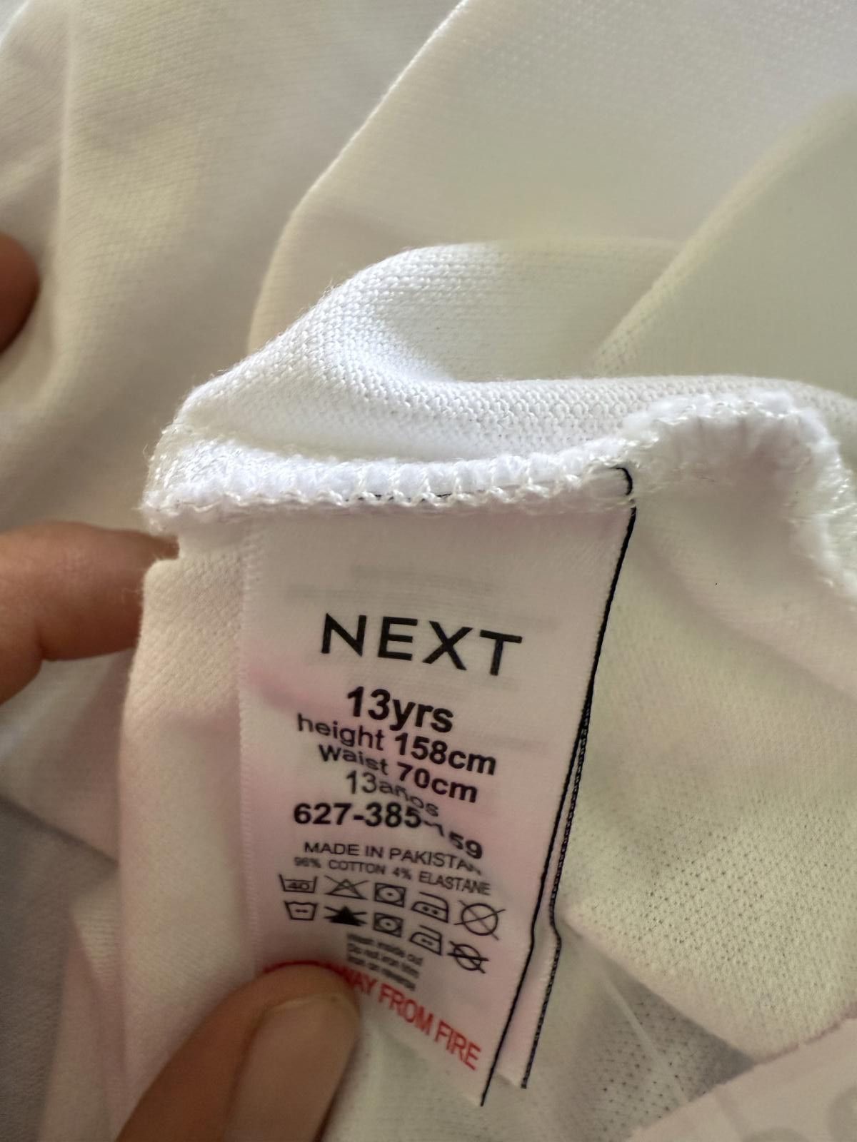 NEXT NEXT White Polo Shirt with Contrast Trim Size US XXS / EU 40 - 5 Thumbnail