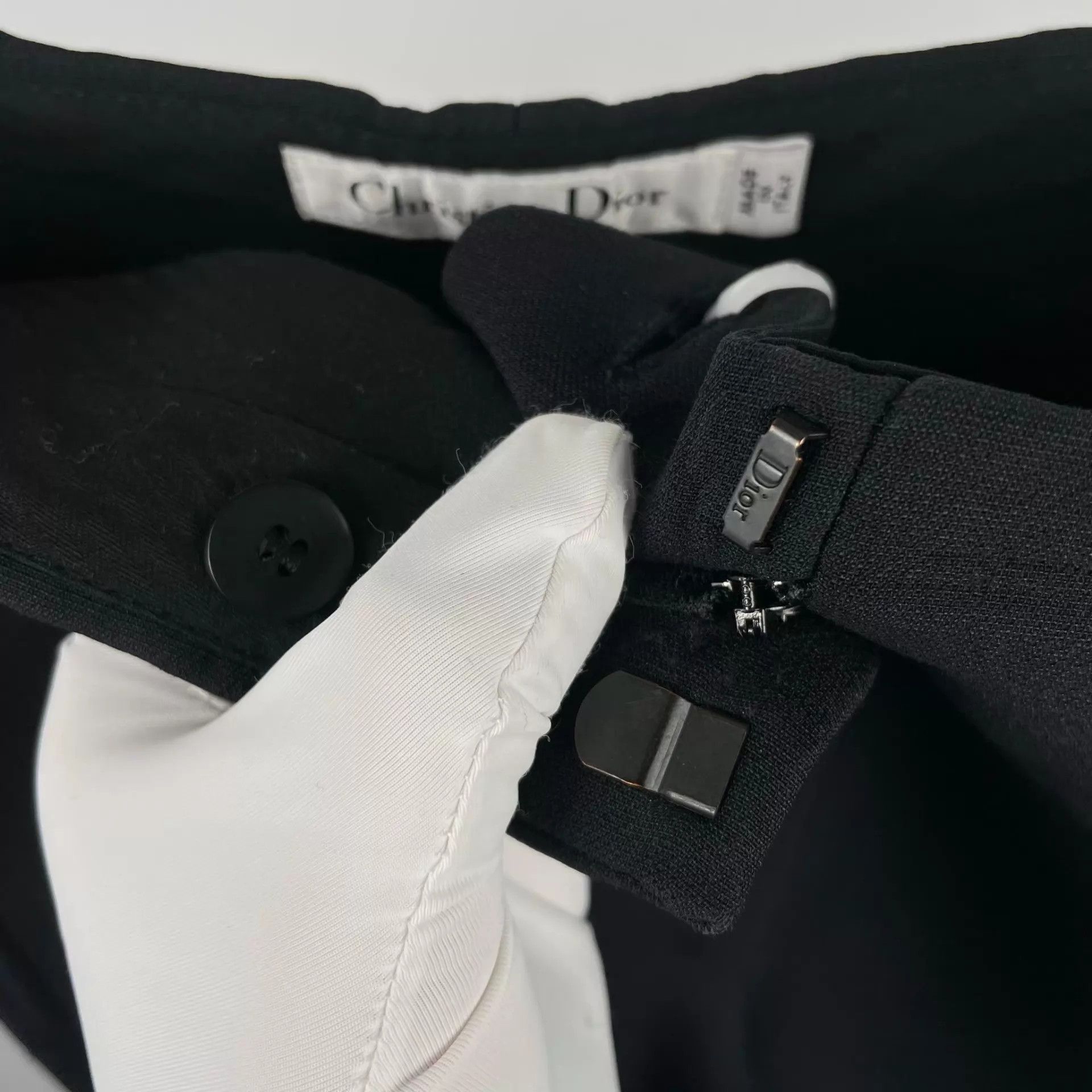 Dior Dior Wool Trousers 34 Black Size 25" / US 0 / IT 36 - 7 Thumbnail