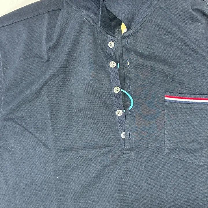 Thom Browne Thom Browne Navy Blue Pocket Polo Shirt -2507 Size US L / EU 52-54 / 3 - 3 Thumbnail