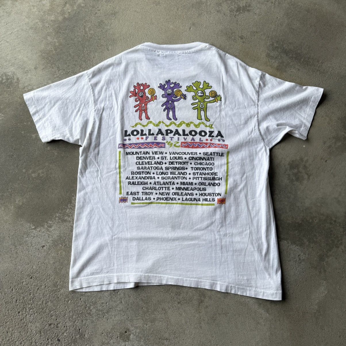 Vintage Vintage 1992 Lollapalooza Tee Size US XL / EU 56 / 4 - 2 Thumbnail