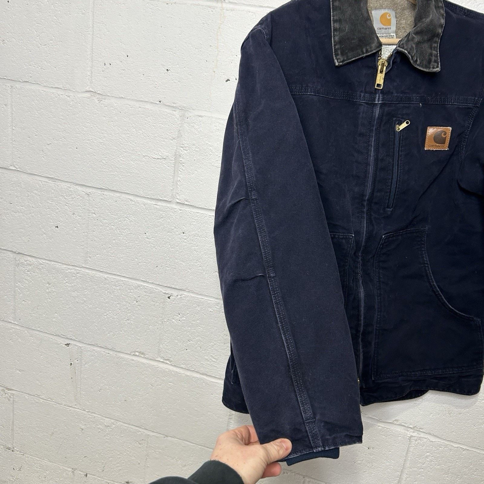 Carhartt Y2K Carhartt Sherpa-Lined Ridge Coat “Midnight Blue” Size US S / EU 44-46 / 1 - 6 Thumbnail