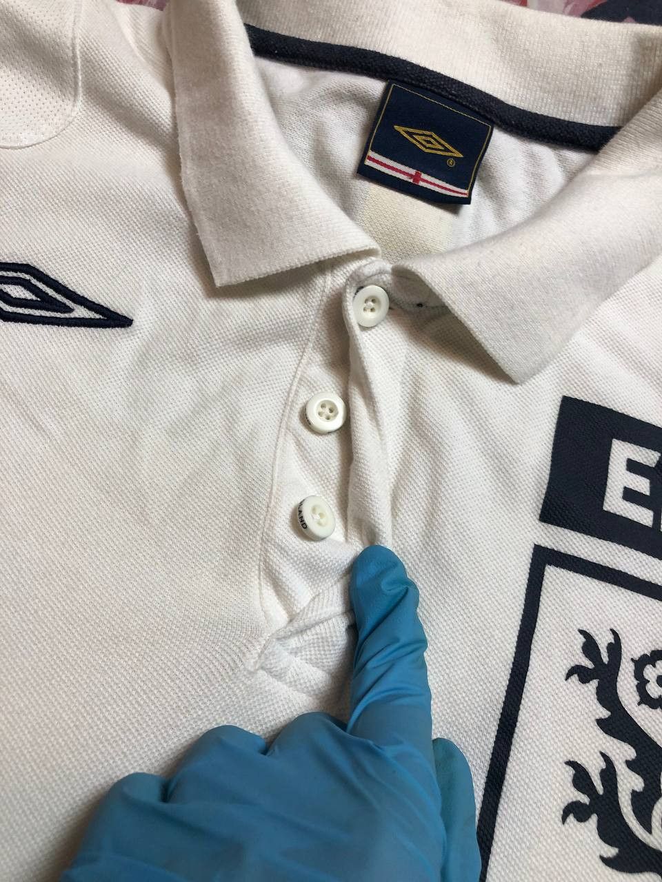 Umbro STREETWEAR Umbro England vintage polo shirt Size US L / EU 52-54 / 3 - 9 Thumbnail
