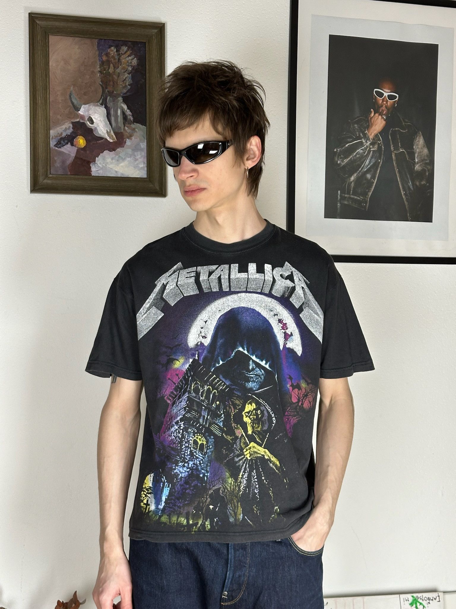 Band Tees Metallica Vintage Band Tee AOP all over parting tshirt Size US M / EU 48-50 / 2 - 6 Thumbnail