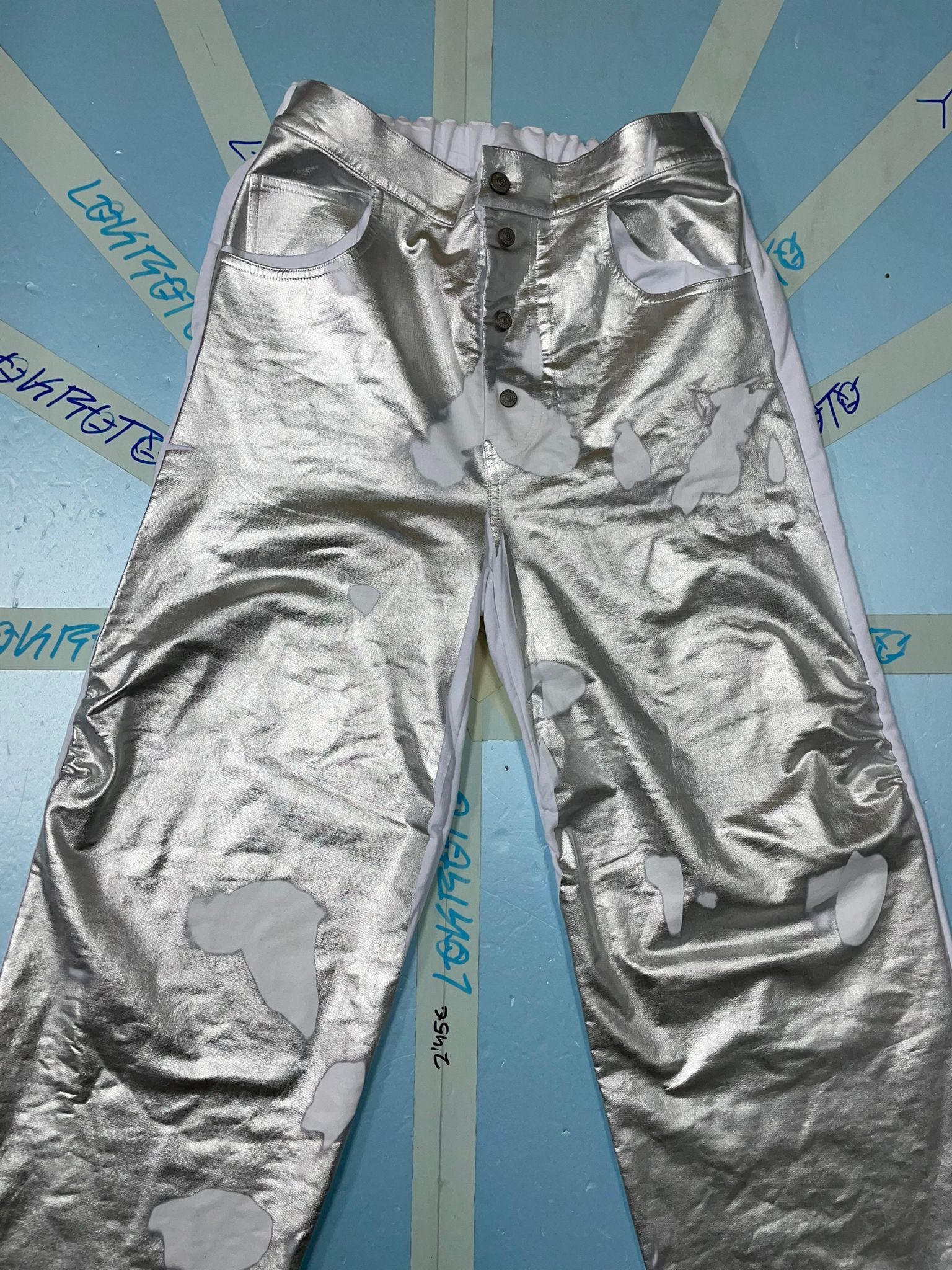 Maison Margiela maison margiella silver pants Size US 31 - 2 Thumbnail