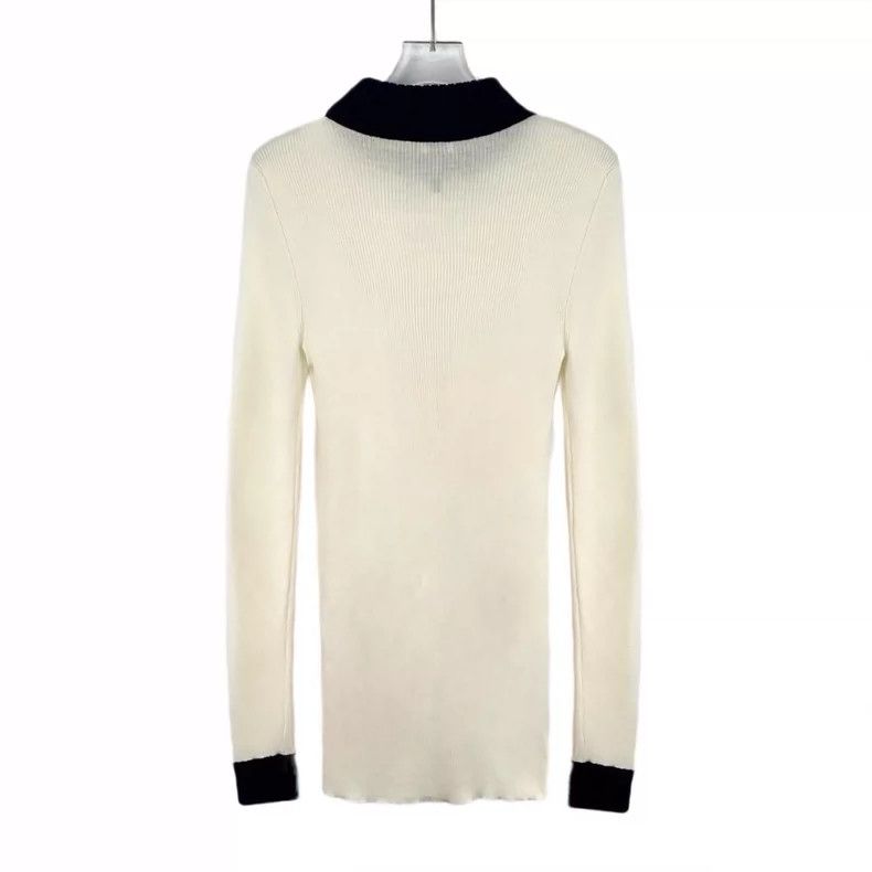 Loewe Loewe Miumium logo embroidered wool half high collar long Size M / US 6-8 / IT 42-44 - 2 Thumbnail