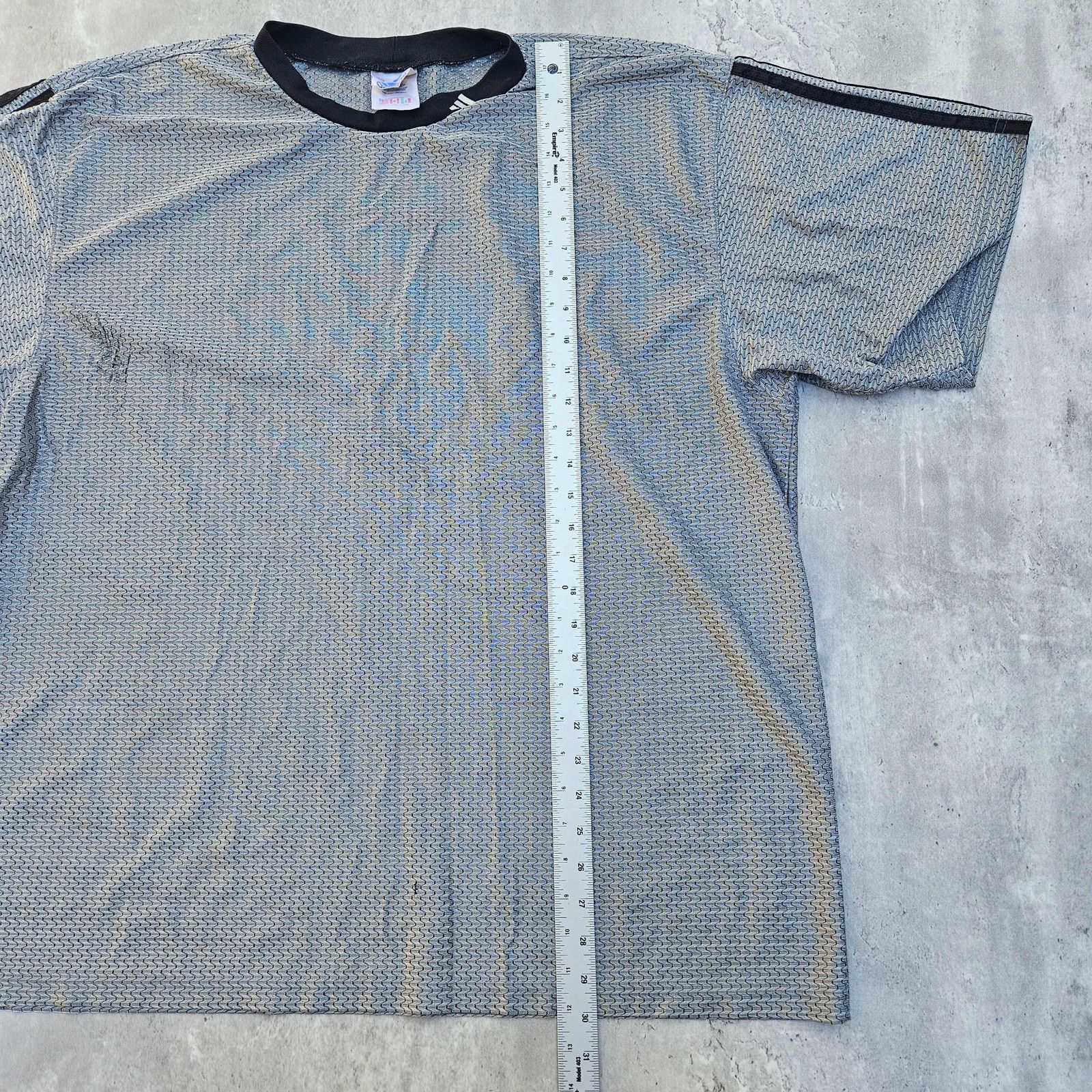 Adidas Vintage Adidas Shirt Silver Chain-male Size 2XL Y2K Size US XL / EU 56 / 4 - 5 Thumbnail