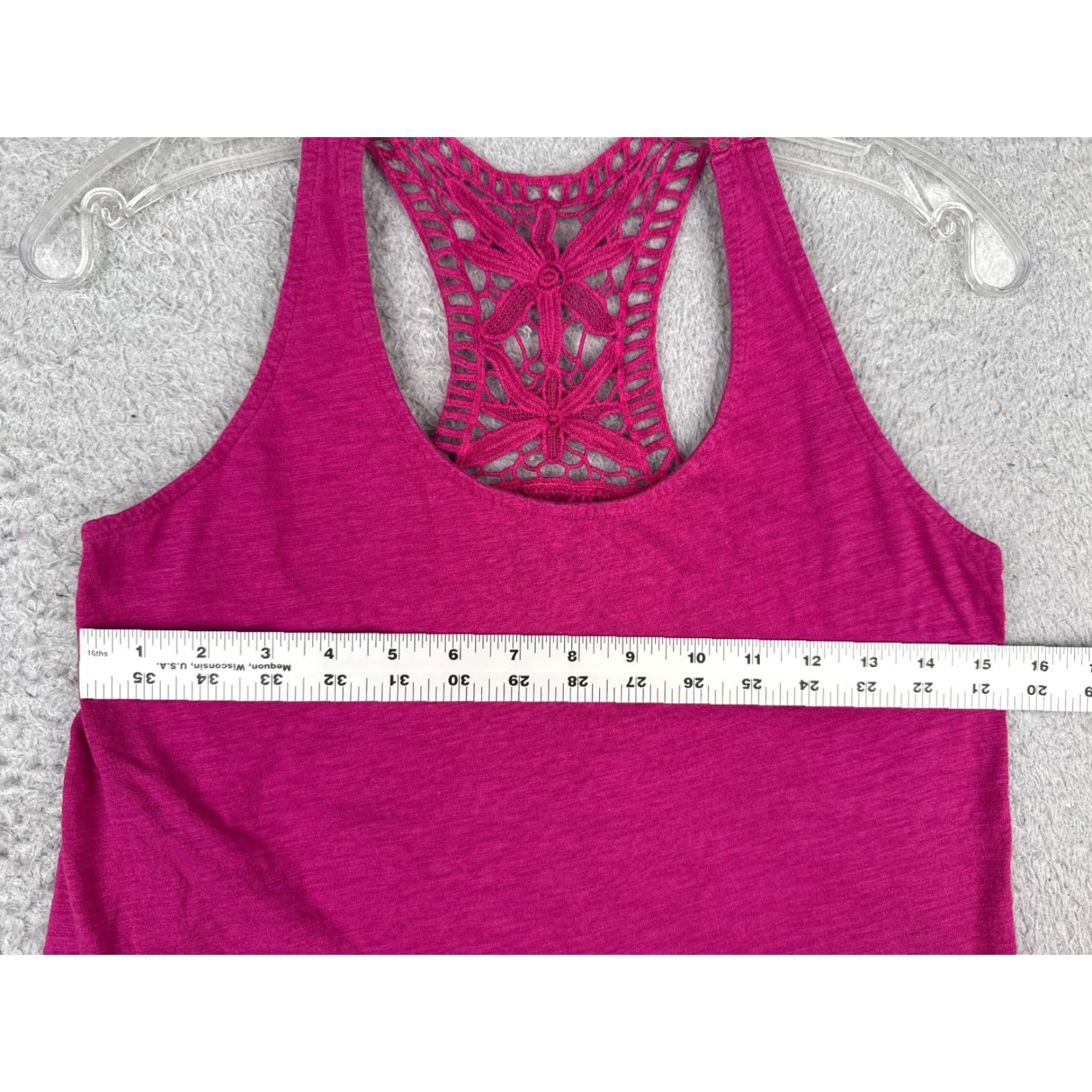 Vintage Shirt Women Medium Pink Tank Sleeveless Scoop Neck Cotton Modal Blend Size M / US 6-8 / IT 42-44 - 6 Thumbnail