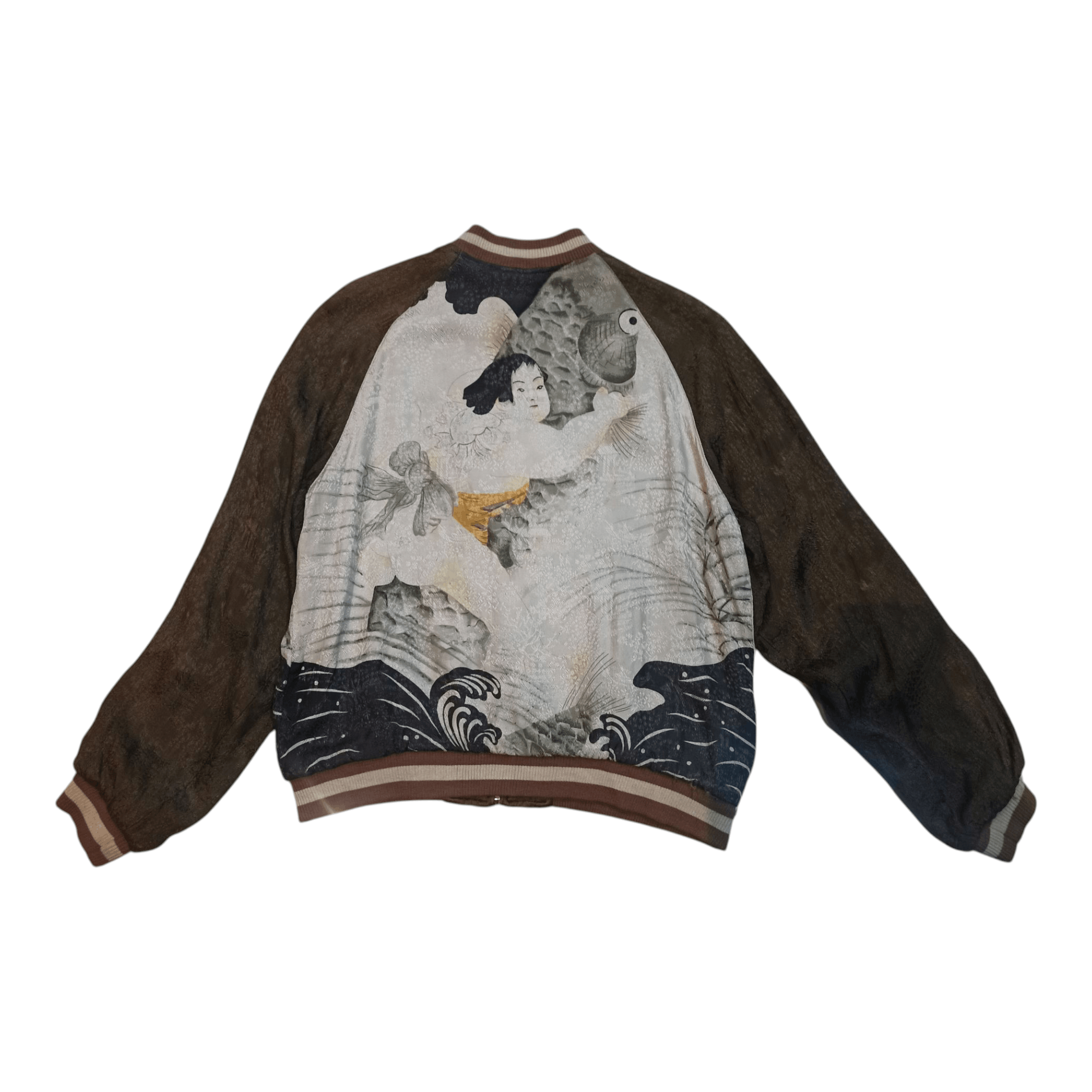 Japanese Brand × Vintage VINTAGE JAPANESE CLASSIC SCRIPT SUKAJAN REVERSIBLE RAYON Size US M / EU 48-50 / 2 - 2 Thumbnail