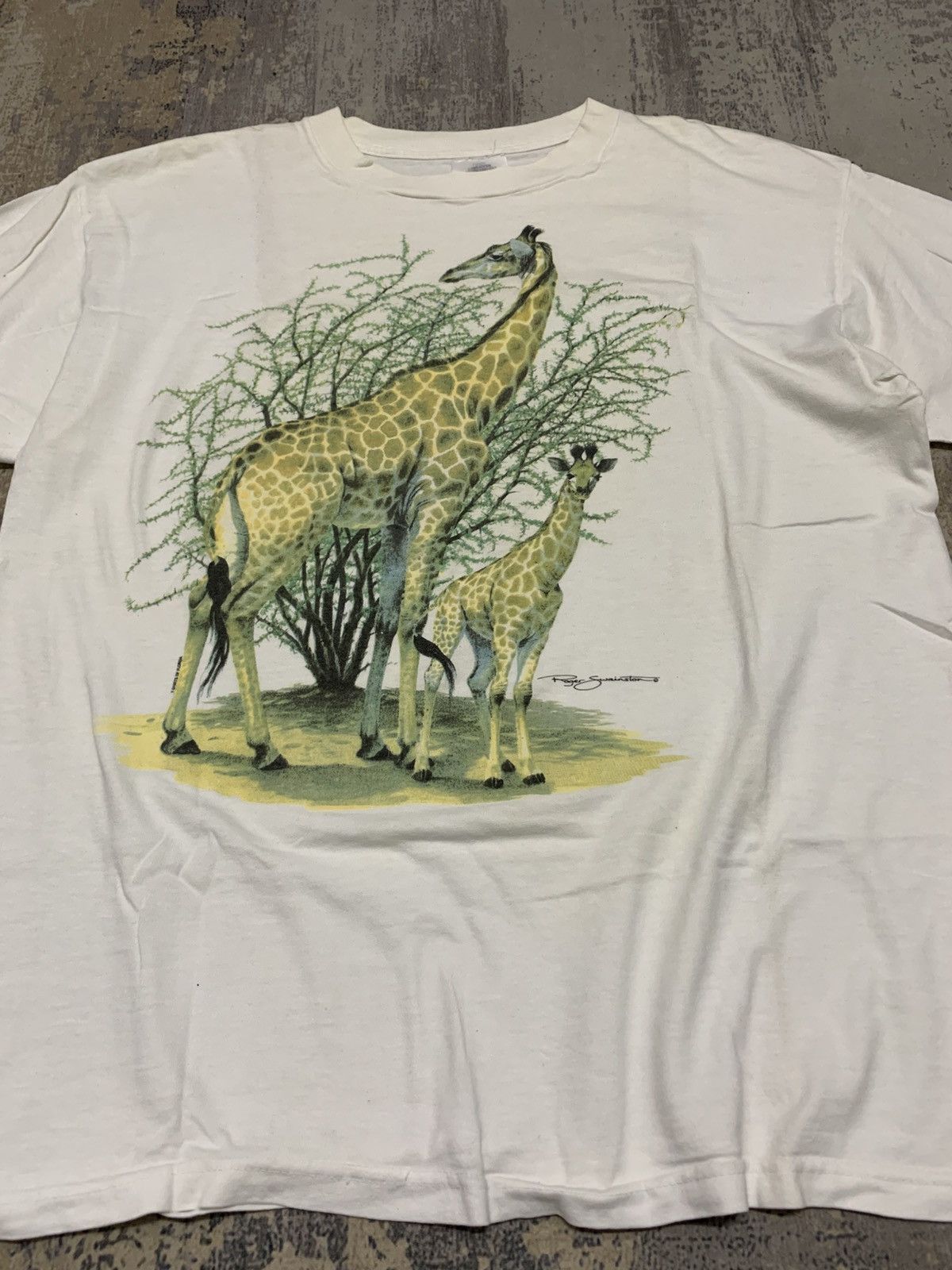 Vintage Vintage 90’s Giraffe Animal T Shirt Large Size US L / EU 52-54 / 3 - 2 Thumbnail