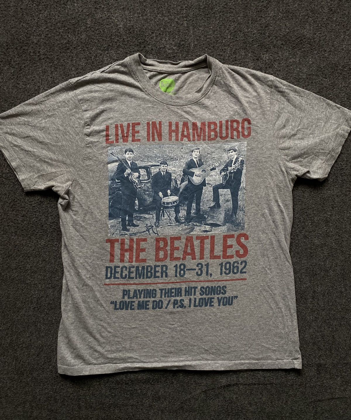 Band Tees The Beatles T-shirt Live Hamburg December 1962 Size US L / EU 52-54 / 3 - 1 Thumbnail